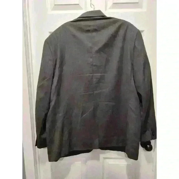 Lauren Ralph Lauren Solid Gray 100% Wool‎ 2 Button Blazer Sport Coat Mens 46R - Picture 6 of 8